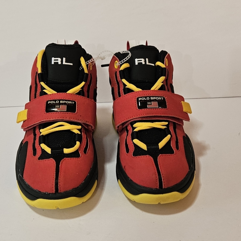 NEW POLO RALPH LAUREN Unisex-Child Ps 100 (Little Big Kid) Sneaker 6 - Picture 2 of 7